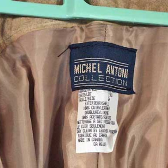 PANTS, SUEDE, IVORY, PLUS 24, FULLY LINED, FRONT ZIPPER, ONE POCKET, ADDITION - Picture 6 of 6